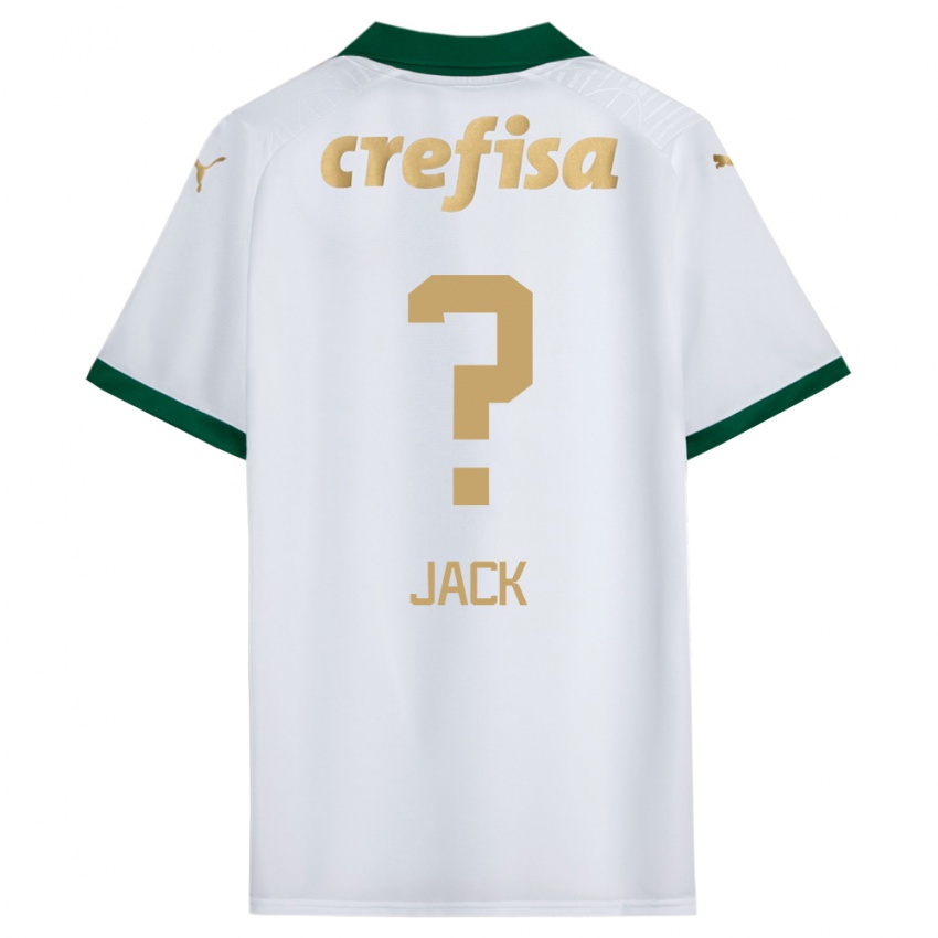 Niño Camiseta Fellipe Jack #0 Blanco Verde 2ª Equipación 2024/25 La Camisa