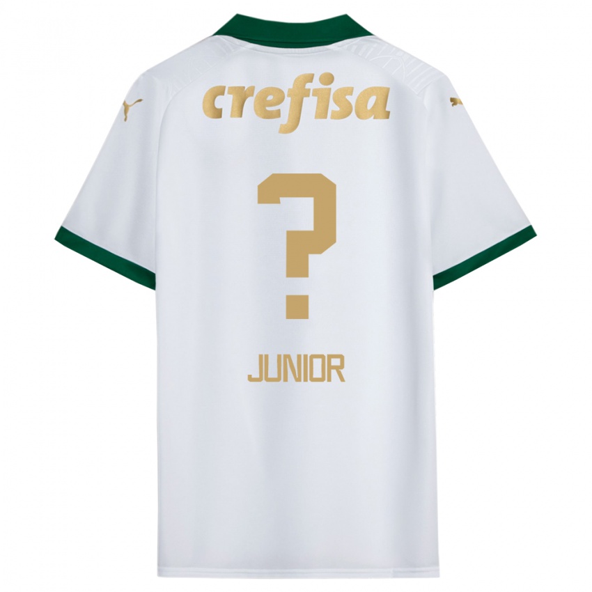 Niño Camiseta Gilberto Junior #0 Blanco Verde 2ª Equipación 2024/25 La Camisa