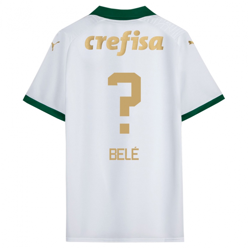 Niño Camiseta Erick Belé #0 Blanco Verde 2ª Equipación 2024/25 La Camisa