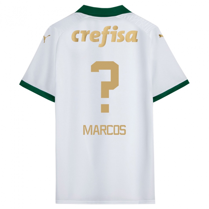 Niño Camiseta Antônio Marcos #0 Blanco Verde 2ª Equipación 2024/25 La Camisa