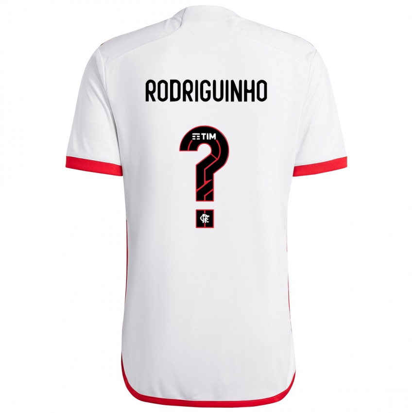 Niño Camiseta Rodriguinho #0 Blanco Rojo 2ª Equipación 2024/25 La Camisa