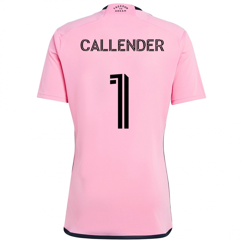 Hombre Camiseta Drake Callender #1 Rosa 1ª Equipación 2024/25 La Camisa