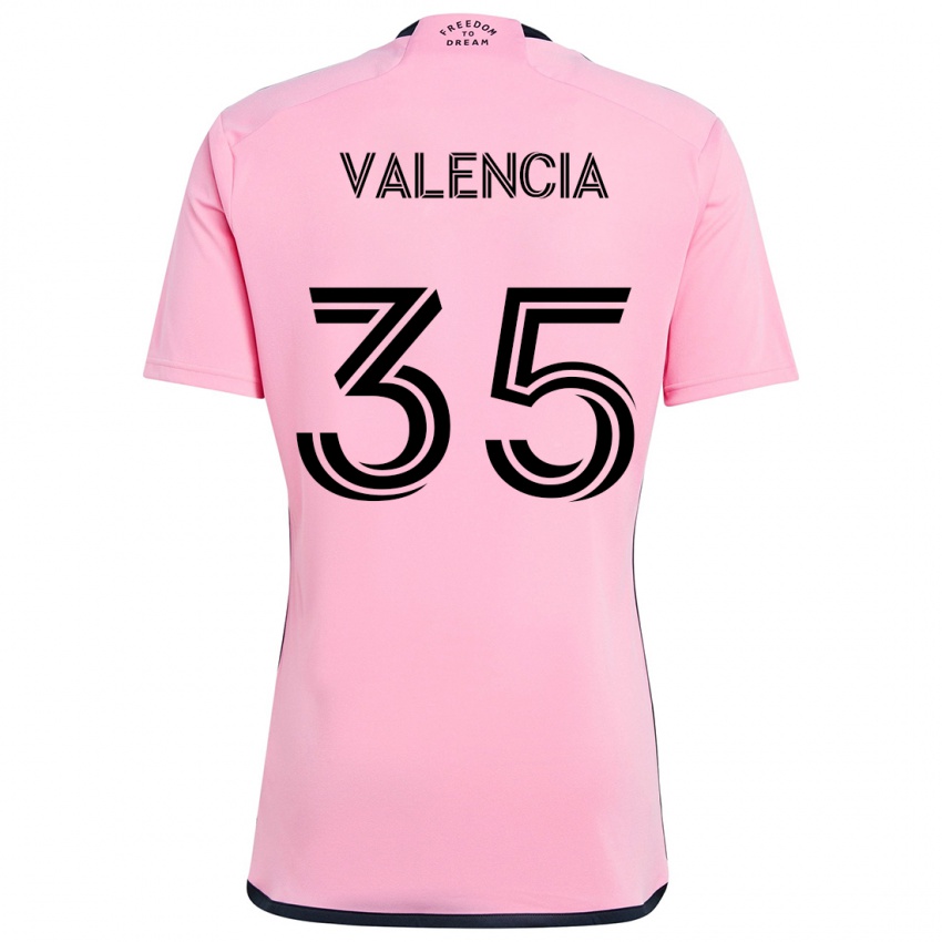 Hombre Camiseta Felipe Valencia #35 Rosa 1ª Equipación 2024/25 La Camisa