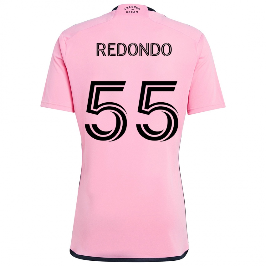 Hombre Camiseta Federico Redondo #55 Rosa 1ª Equipación 2024/25 La Camisa