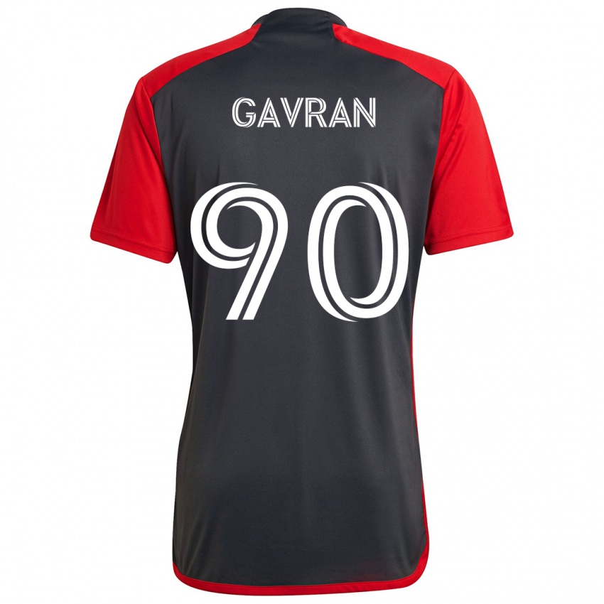 Hombre Camiseta Luka Gavran #90 Rojo Grayn 1ª Equipación 2024/25 La Camisa