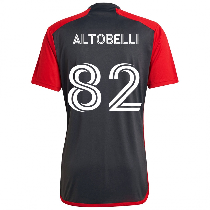 Hombre Camiseta Julian Altobelli #82 Rojo Grayn 1ª Equipación 2024/25 La Camisa