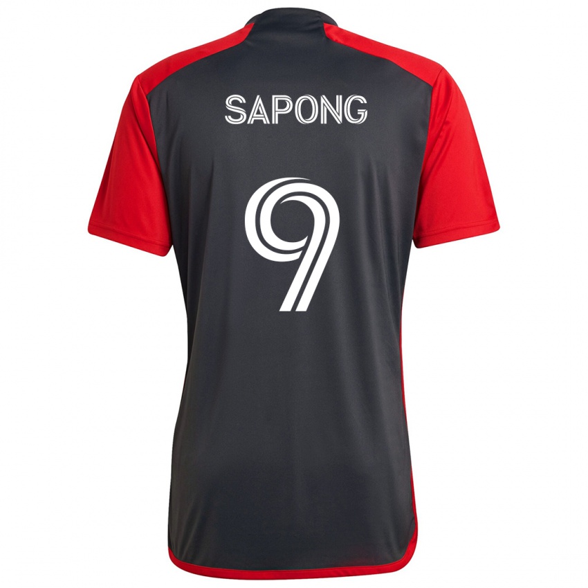 Hombre Camiseta C.j. Sapong #9 Rojo Grayn 1ª Equipación 2024/25 La Camisa