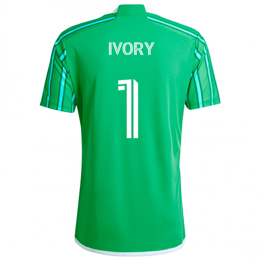 Hombre Camiseta Laurel Ivory #1 Verde Blanco 1ª Equipación 2024/25 La Camisa