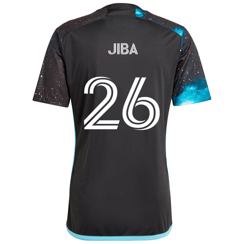 Hombre Camiseta Ryen Jiba #26 Azul Negro 1ª Equipación 2024/25 La Camisa