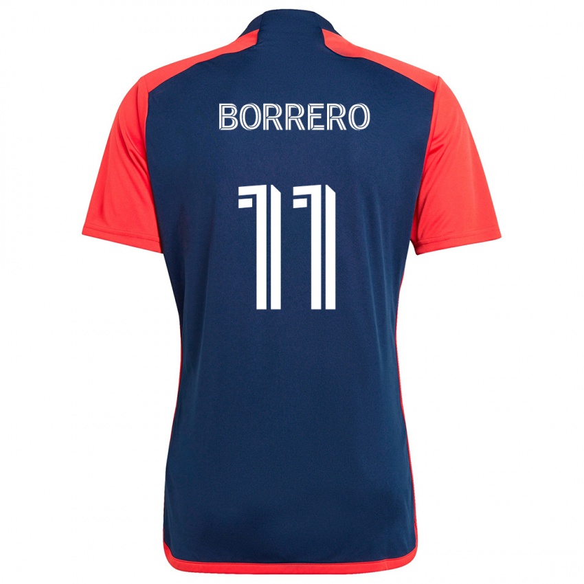 Hombre Camiseta Dylan Borrero #11 Azul Rojo 1ª Equipación 2024/25 La Camisa