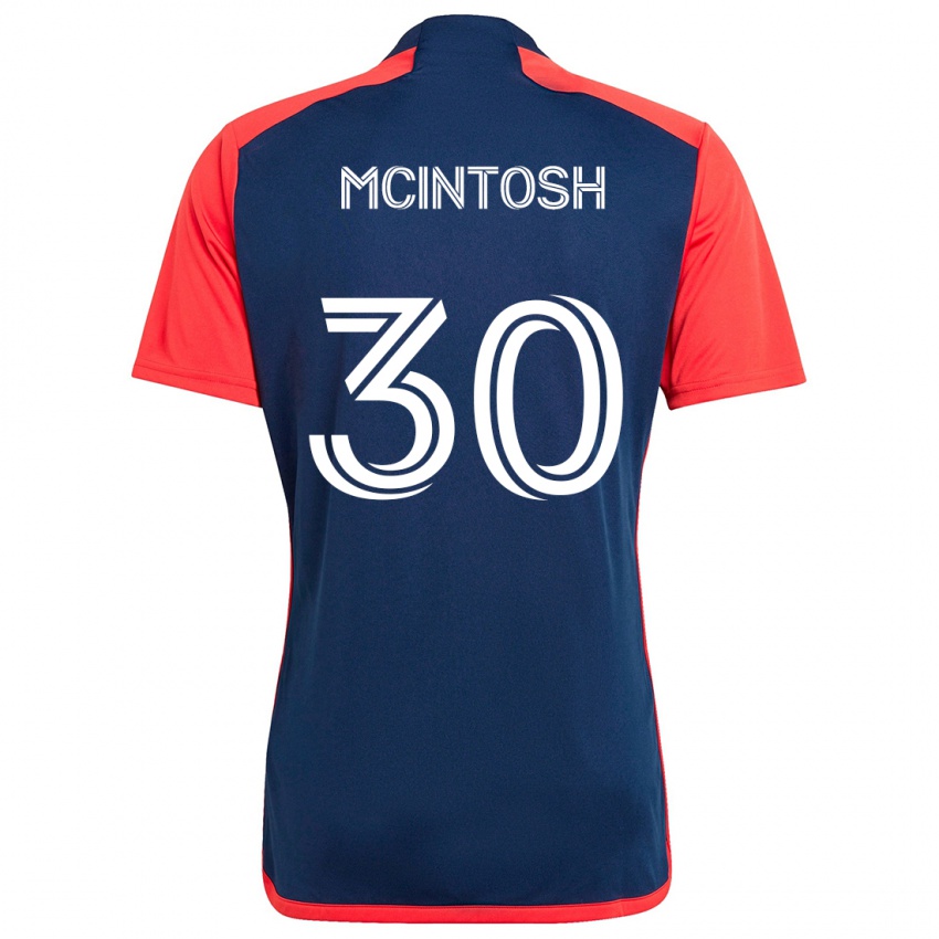 Hombre Camiseta Damario Mcintosh #30 Azul Rojo 1ª Equipación 2024/25 La Camisa