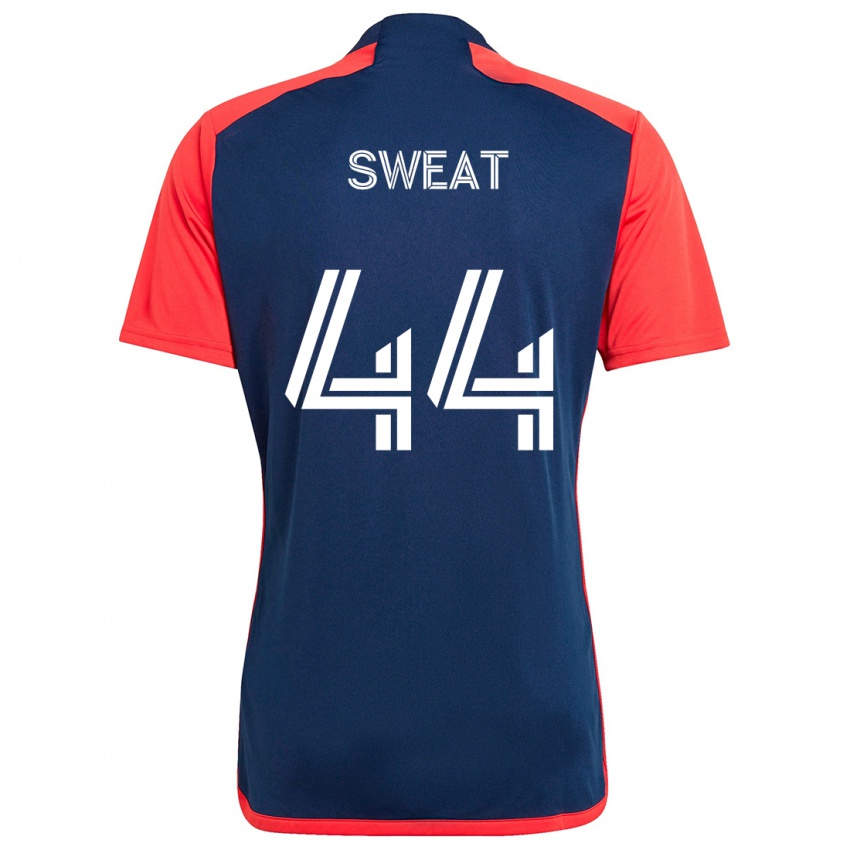 Hombre Camiseta Ben Sweat #44 Azul Rojo 1ª Equipación 2024/25 La Camisa