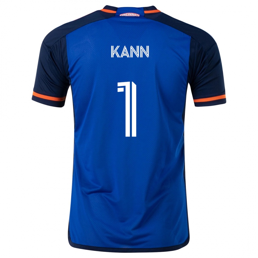 Hombre Camiseta Alec Kann #1 Azul Blanco 1ª Equipación 2024/25 La Camisa