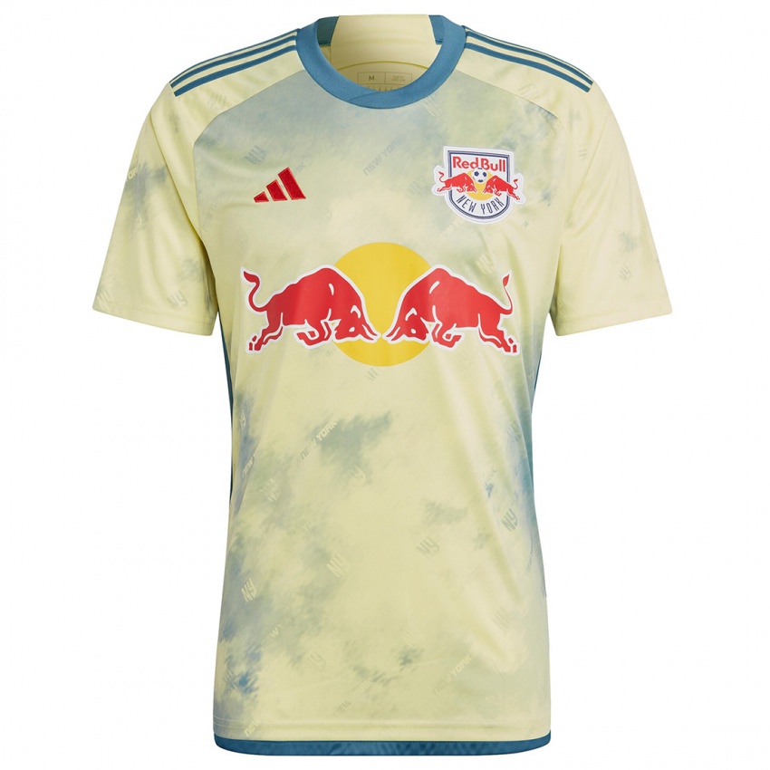 Hombre Camiseta Davi Alexandre #27 Amarillo Rojo Azul 1ª Equipación 2024/25 La Camisa