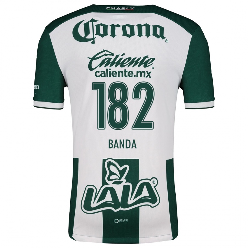 Hombre Camiseta Iker Banda #182 Verde Blanco 1ª Equipación 2024/25 La Camisa