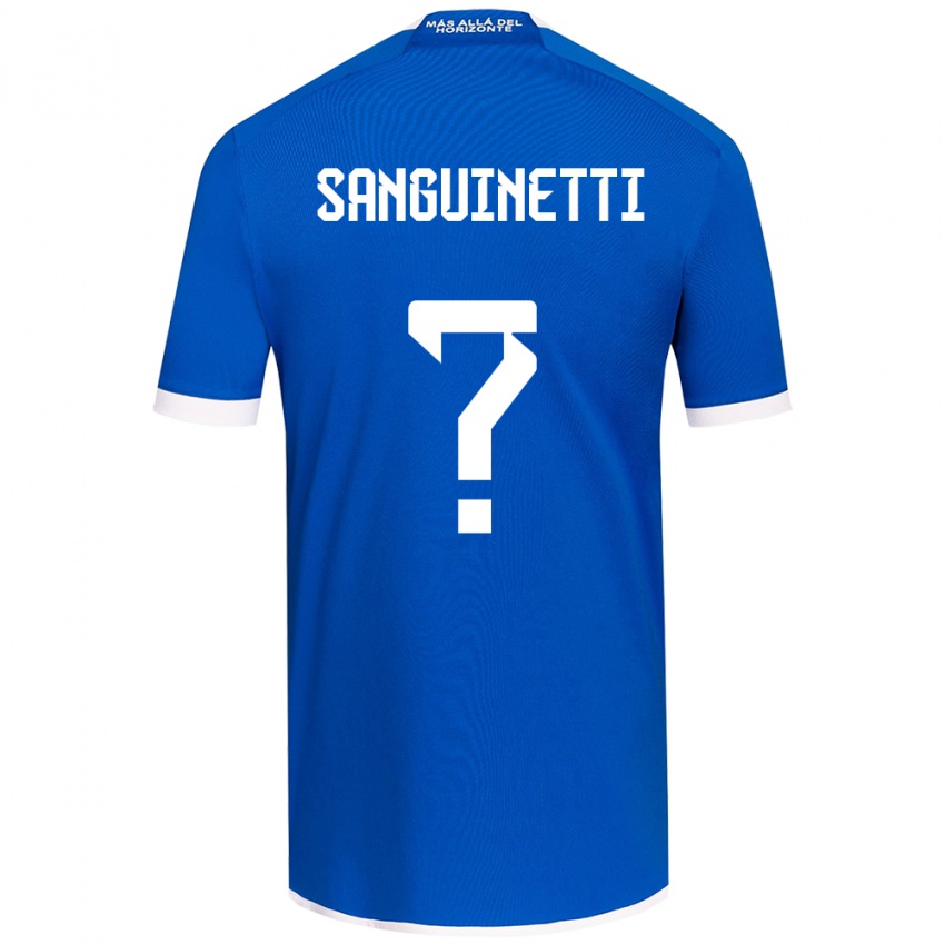 Hombre Camiseta Fernando Osorio Sanguinetti #0 Azul Blanco 1ª Equipación 2024/25 La Camisa