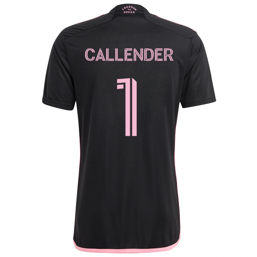 Hombre Camiseta Drake Callender #1 Negro 2ª Equipación 2024/25 La Camisa