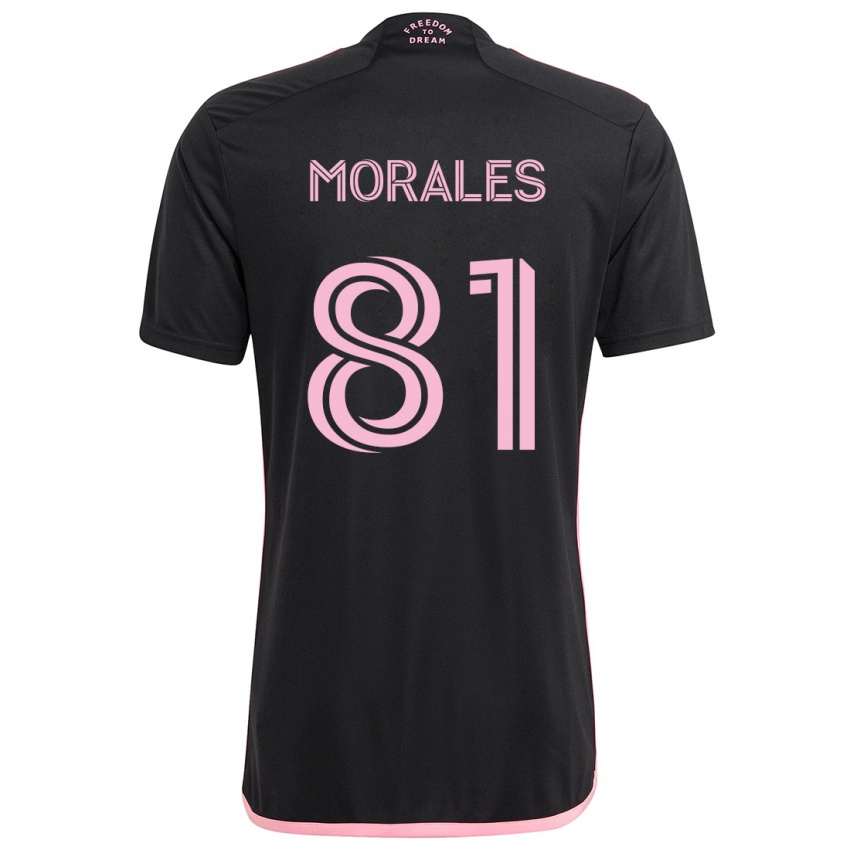 Hombre Camiseta Santiago Morales #81 Negro 2ª Equipación 2024/25 La Camisa