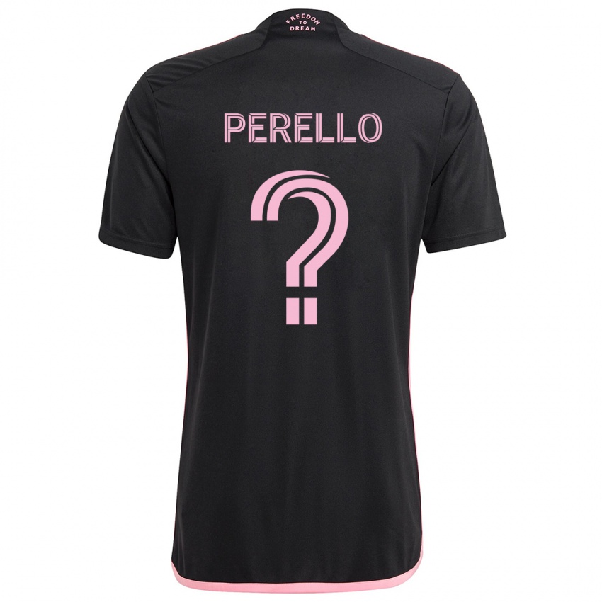 Hombre Camiseta Sergio Perello #0 Negro 2ª Equipación 2024/25 La Camisa