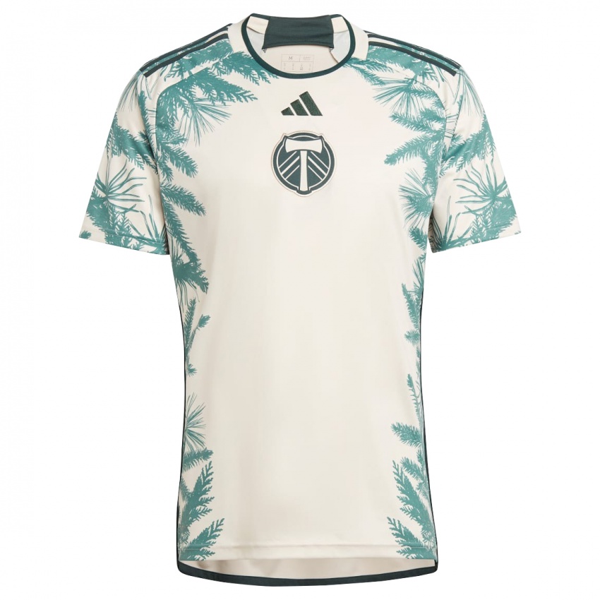 Hombre Camiseta Callum Lugton #0 Beige Marrón 2ª Equipación 2024/25 La Camisa