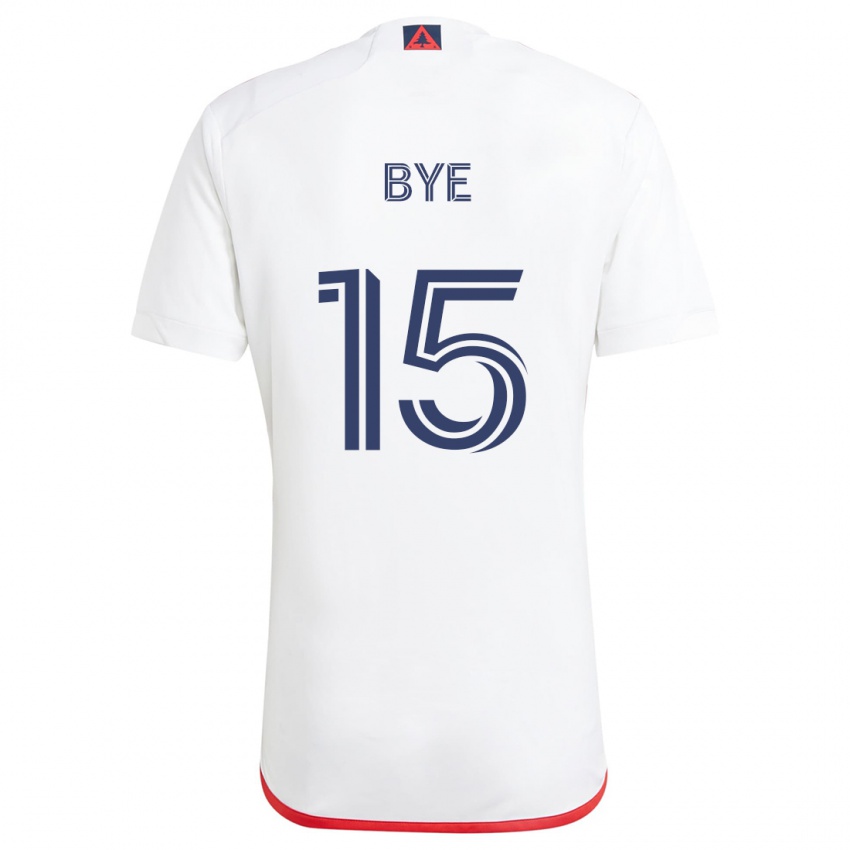 Hombre Camiseta Brandon Bye #15 Blanco Rojo 2ª Equipación 2024/25 La Camisa