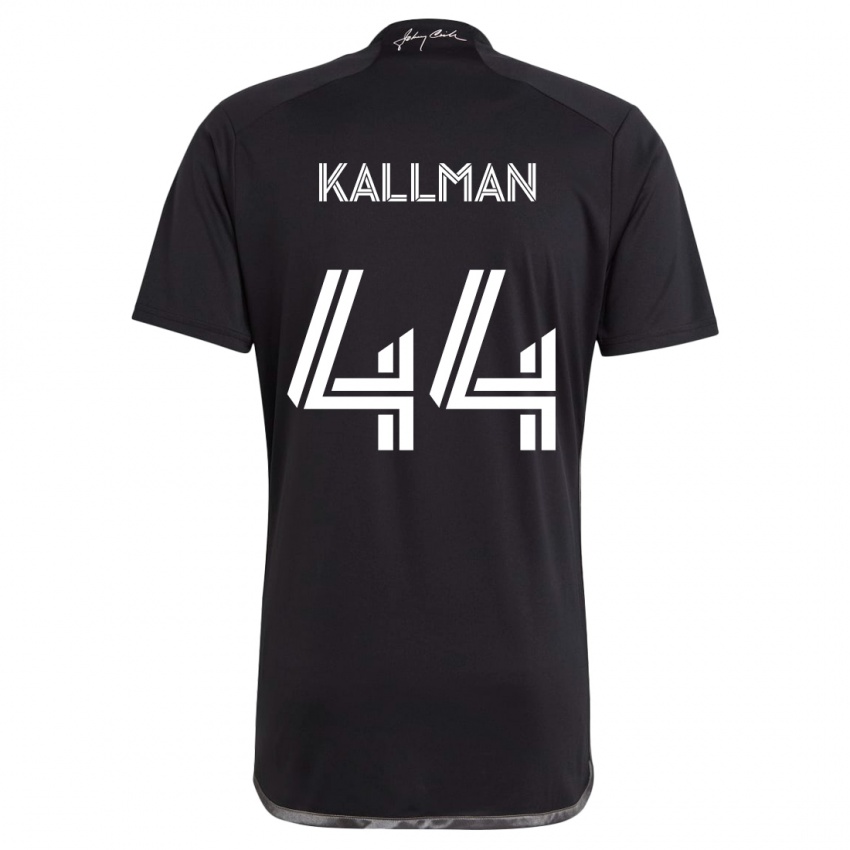 Hombre Camiseta Brent Kallman #44 Negro 2ª Equipación 2024/25 La Camisa