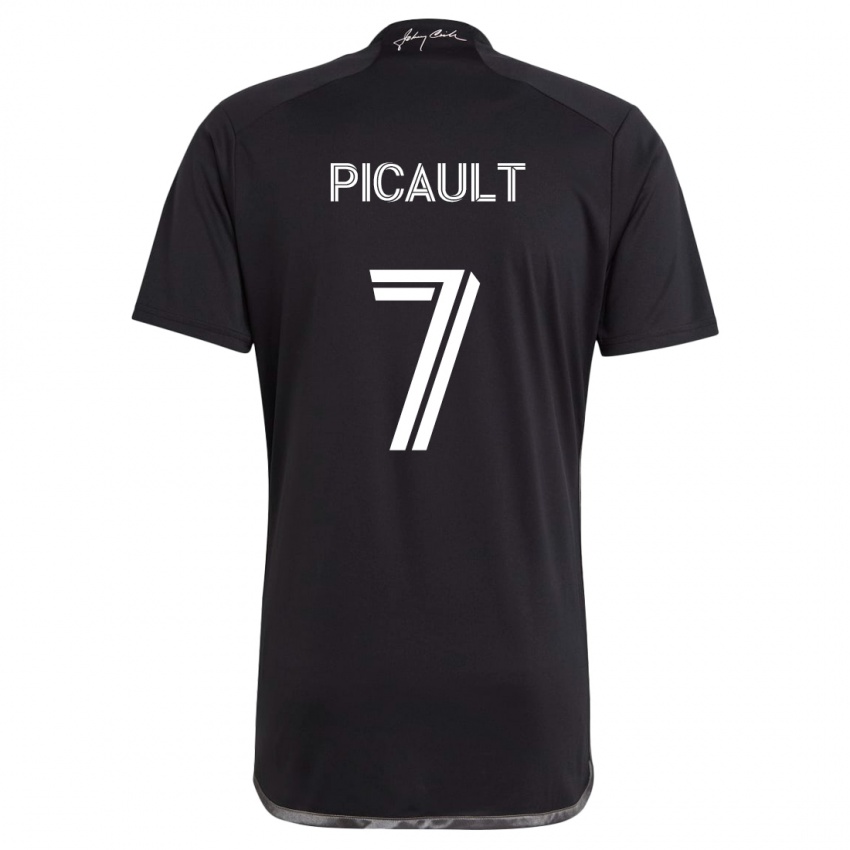 Hombre Camiseta Fafà Picault #7 Negro 2ª Equipación 2024/25 La Camisa