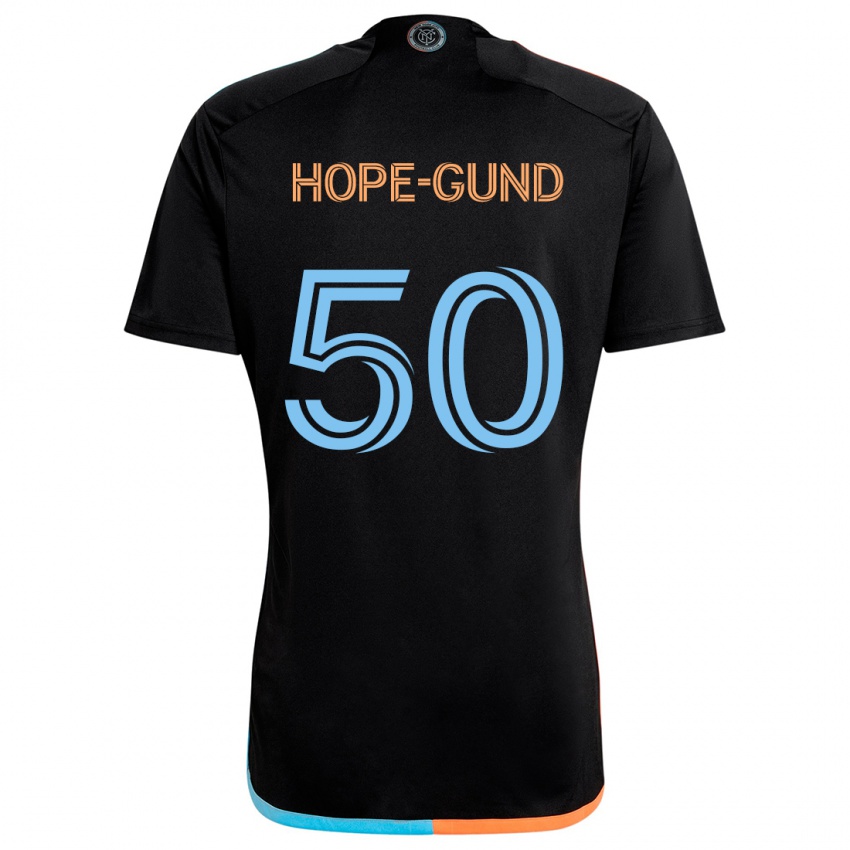 Hombre Camiseta Kofi Hope-Gund #50 Negro Naranja Azul 2ª Equipación 2024/25 La Camisa