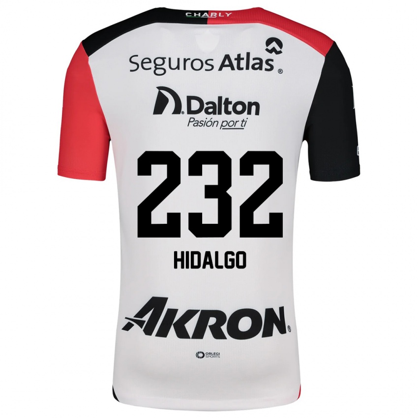 Hombre Camiseta Óscar Hidalgo #232 Blanco Rojo Negro 2ª Equipación 2024/25 La Camisa