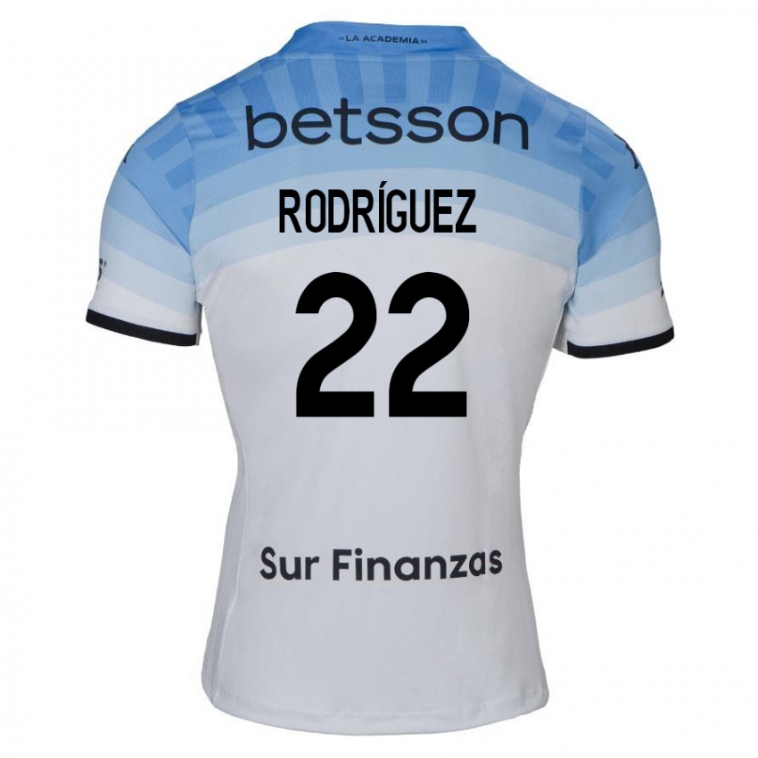 Hombre Camiseta Baltasar Rodríguez #22 Blanco Azul Negro 2ª Equipación 2024/25 La Camisa