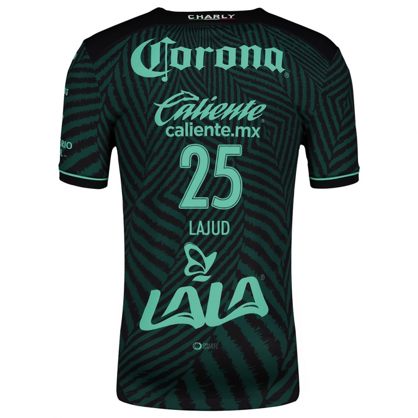 Hombre Camiseta Gibran Lajud #25 Verde Negro 2ª Equipación 2024/25 La Camisa