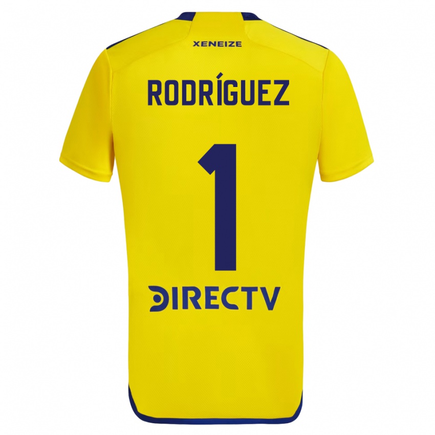 Hombre Camiseta Fernando Rodríguez #1 Amarillo Azul 2ª Equipación 2024/25 La Camisa