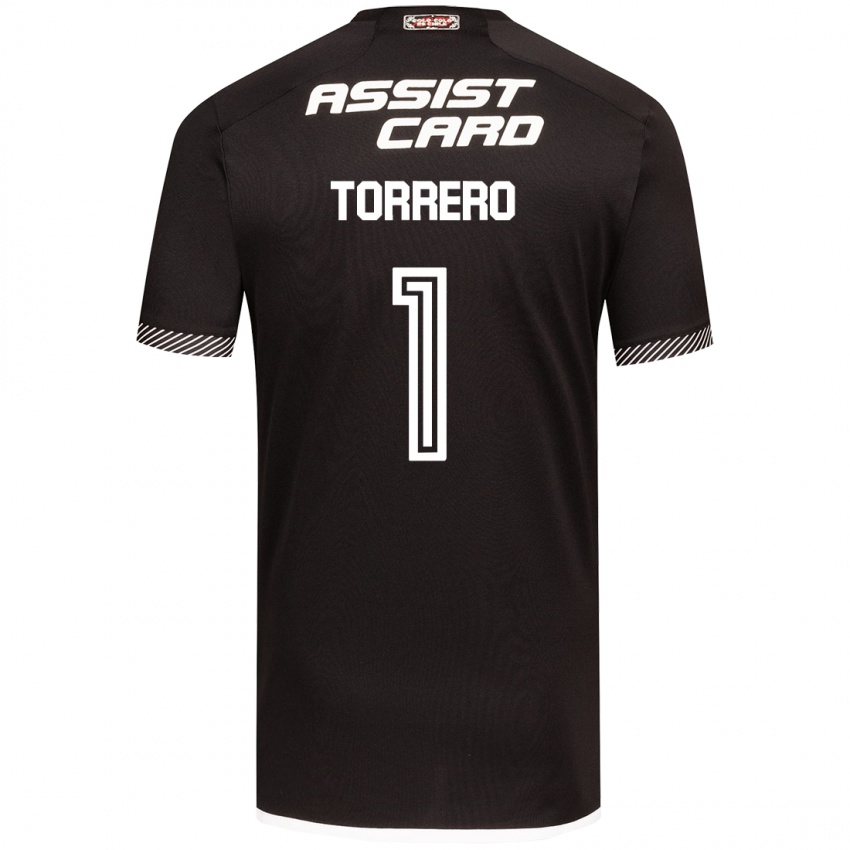 Hombre Camiseta Ryann Torrero #1 Blanco Negro 2ª Equipación 2024/25 La Camisa