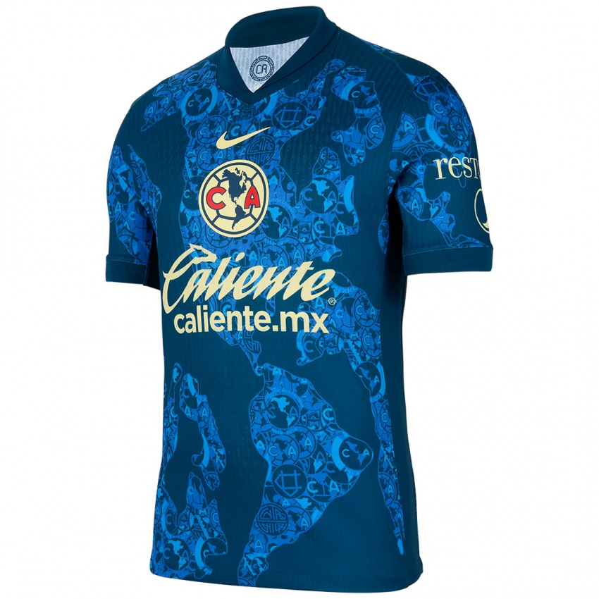 Hombre Camiseta Oswaldo Sánchez #308 Azul Amarillo 2ª Equipación 2024/25 La Camisa