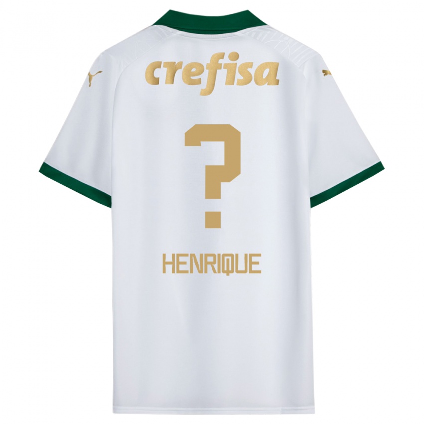 Hombre Camiseta Zé Henrique #0 Blanco Verde 2ª Equipación 2024/25 La Camisa