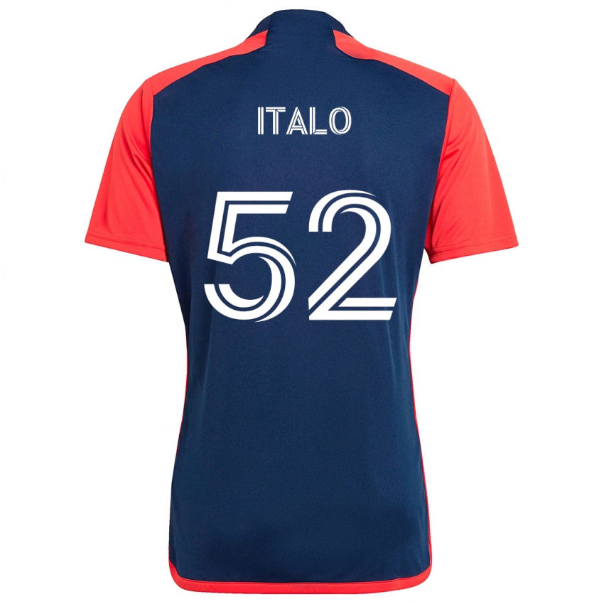 Mujer Camiseta Ítalo #52 Azul Rojo 1ª Equipación 2024/25 La Camisa