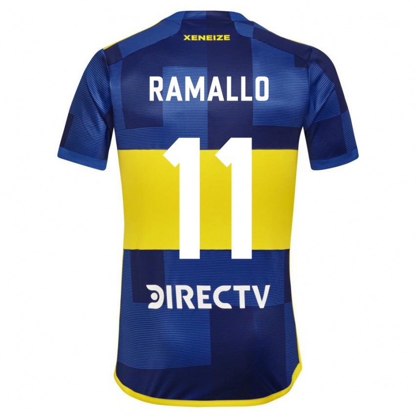 Mujer Camiseta Yael Ramallo #11 Azul Amarillo 1ª Equipación 2024/25 La Camisa