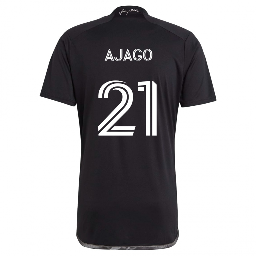 Mujer Camiseta Forster Ajago #21 Negro 2ª Equipación 2024/25 La Camisa