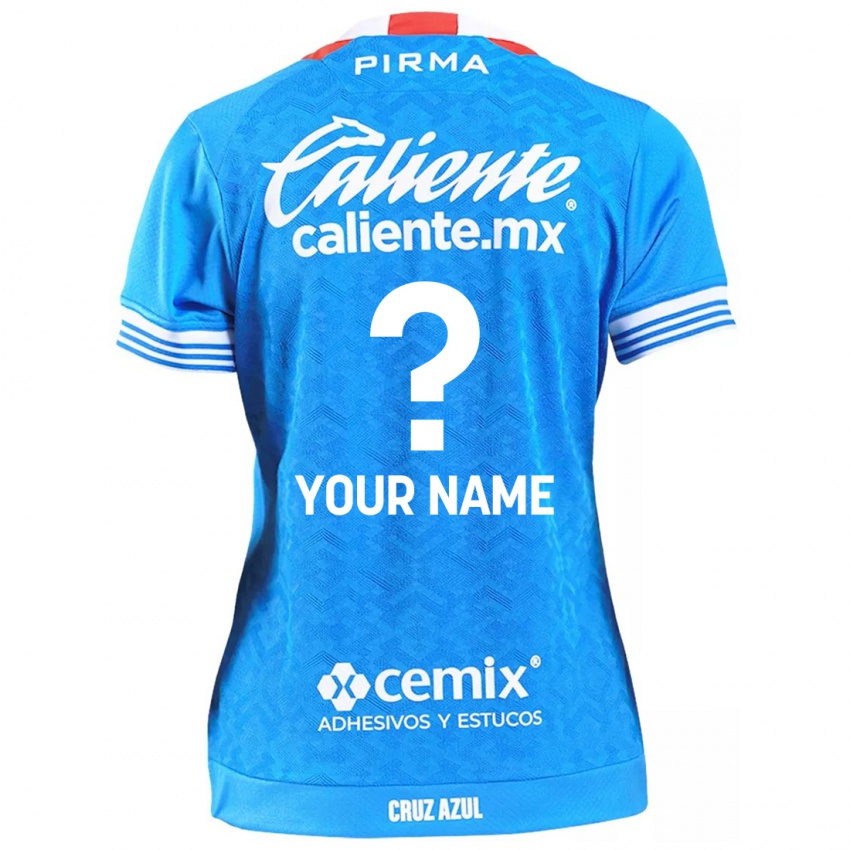 Niño Camiseta Su Nombre #0 Cielo Azul 1ª Equipación 2024/25 La Camisa