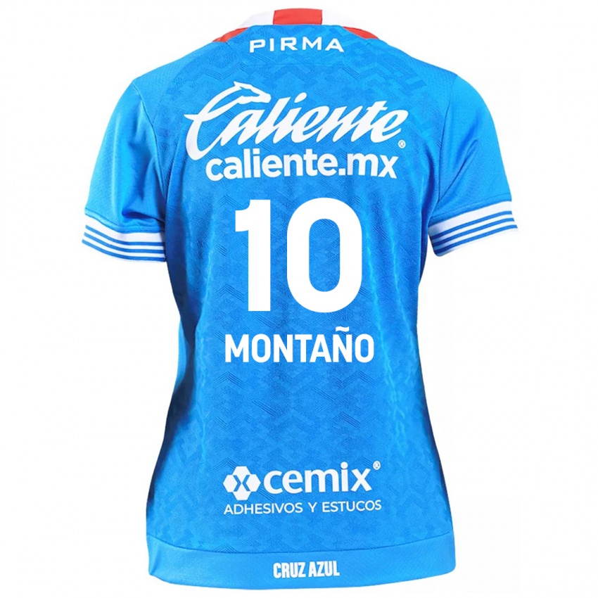 Niño Camiseta Andrés Montaño #10 Cielo Azul 1ª Equipación 2024/25 La Camisa