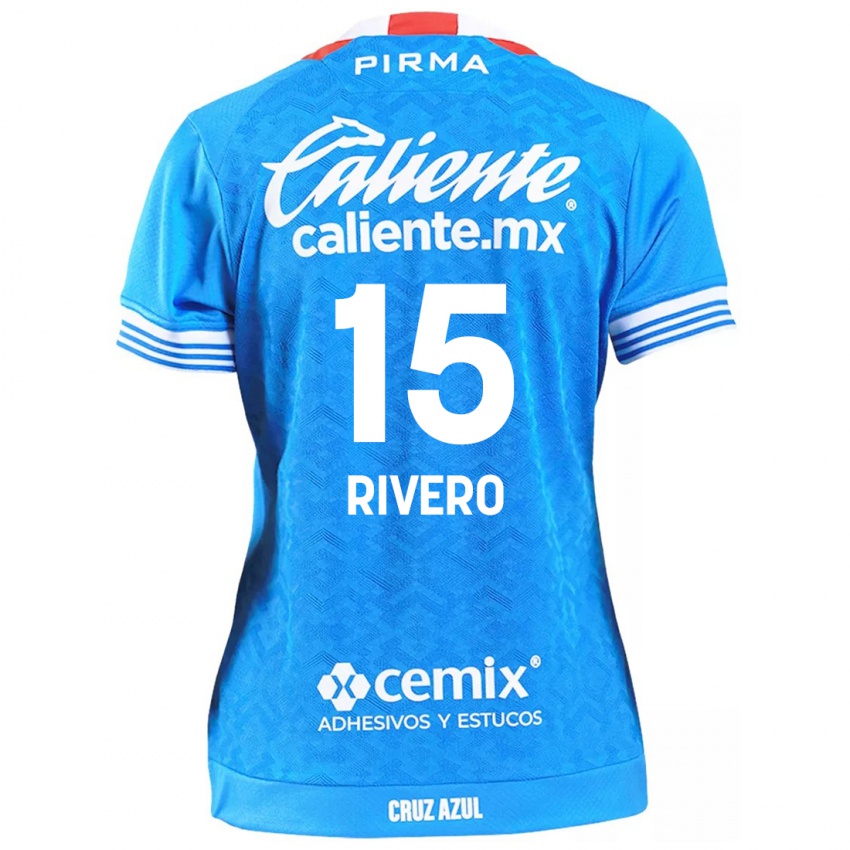 Niño Camiseta Ignacio Rivero #15 Cielo Azul 1ª Equipación 2024/25 La Camisa