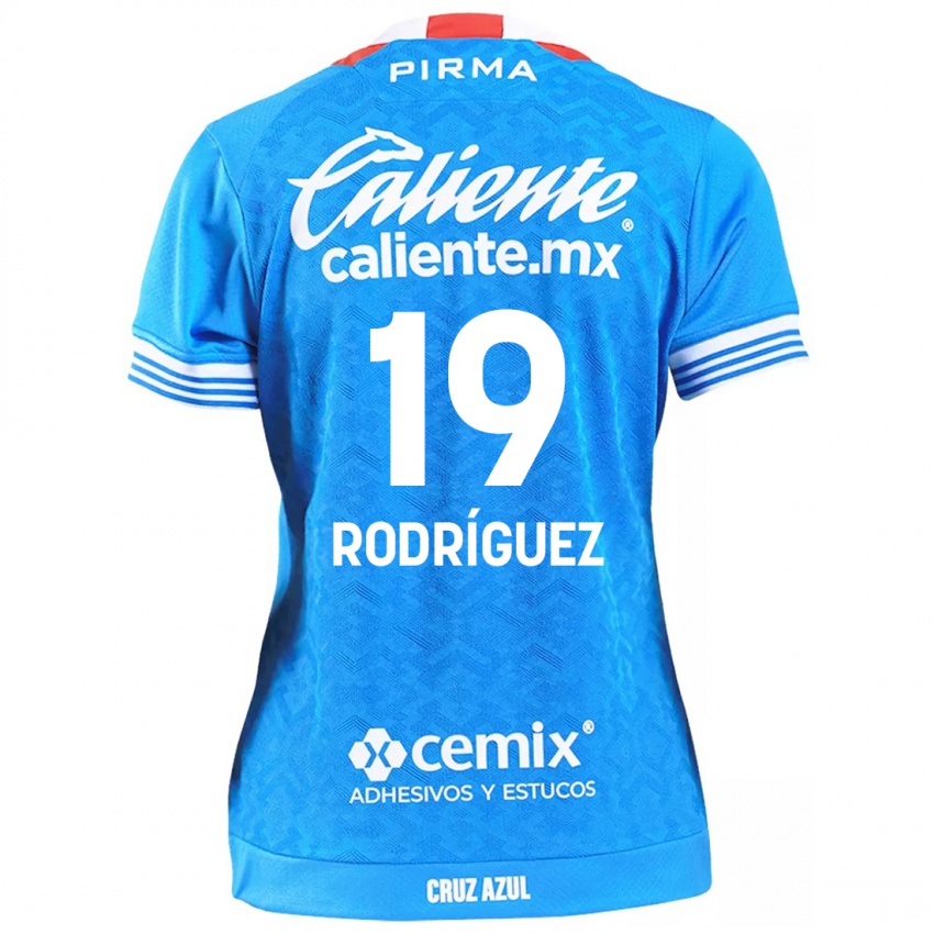 Niño Camiseta Carlos Rodríguez #19 Cielo Azul 1ª Equipación 2024/25 La Camisa