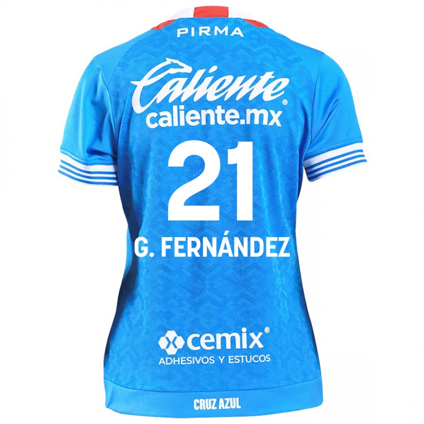 Niño Camiseta Gabriel Fernández #21 Cielo Azul 1ª Equipación 2024/25 La Camisa