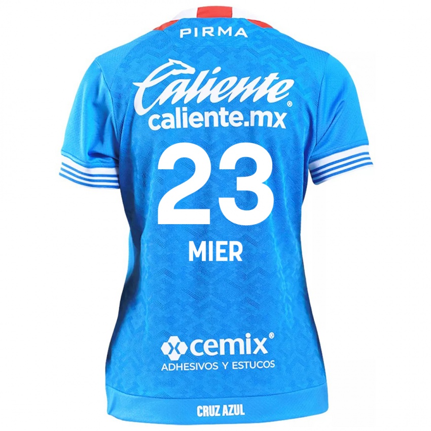 Niño Camiseta Kevin Mier #23 Cielo Azul 1ª Equipación 2024/25 La Camisa