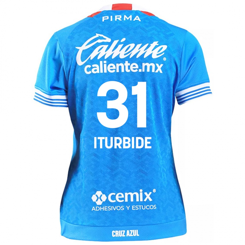 Niño Camiseta Luis Iturbide #31 Cielo Azul 1ª Equipación 2024/25 La Camisa