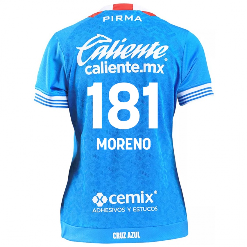 Niño Camiseta Roberto Moreno #181 Cielo Azul 1ª Equipación 2024/25 La Camisa