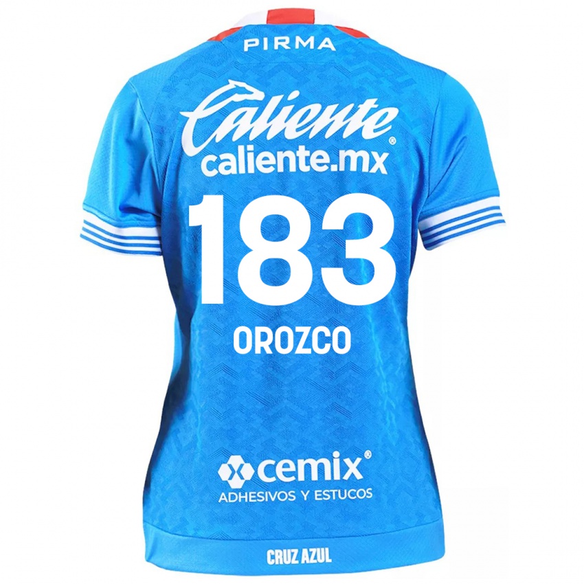 Niño Camiseta Fabrizzio Orozco #183 Cielo Azul 1ª Equipación 2024/25 La Camisa