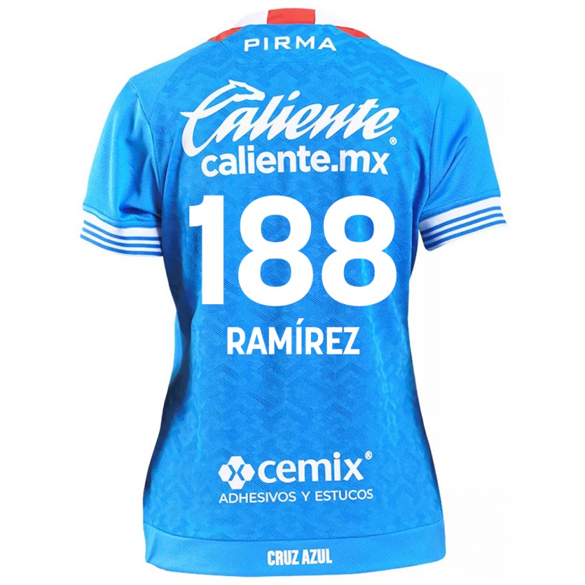 Niño Camiseta Diego Ramírez #188 Cielo Azul 1ª Equipación 2024/25 La Camisa