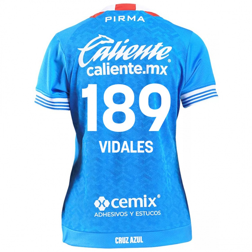 Niño Camiseta Álvaro Vidales #189 Cielo Azul 1ª Equipación 2024/25 La Camisa