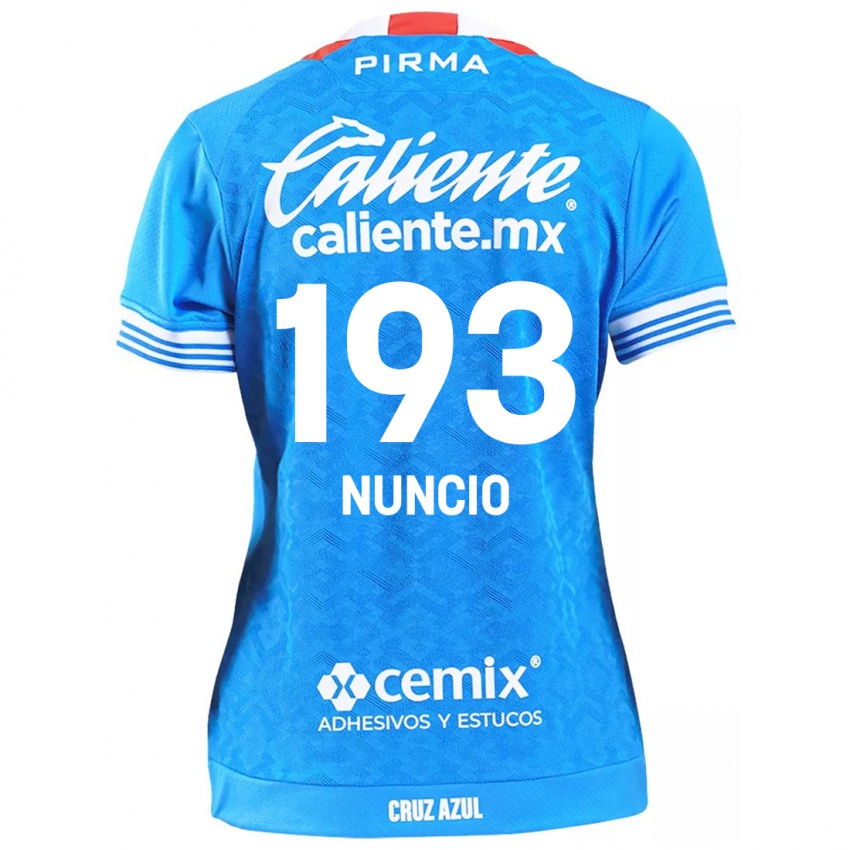 Niño Camiseta Jorge Nuncio #193 Cielo Azul 1ª Equipación 2024/25 La Camisa